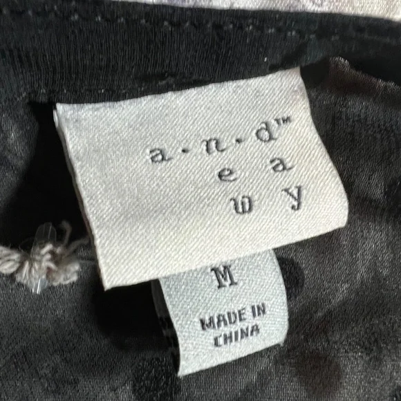 A New Day Target Black Sheer Polka Dot Top - Picture 4 of 4